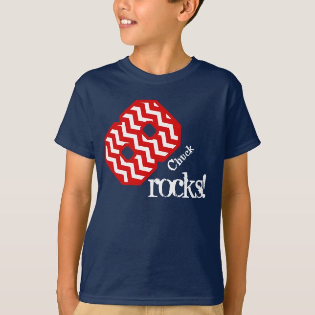 T-shirt 8o Presente de aniversário para o nome feito sob (Frente)