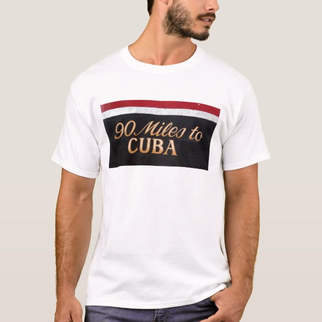 T-shirt 90 milhas a Cuba (Frente)