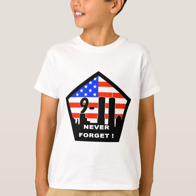 T-shirt 911 nunca se esquece (Frente)