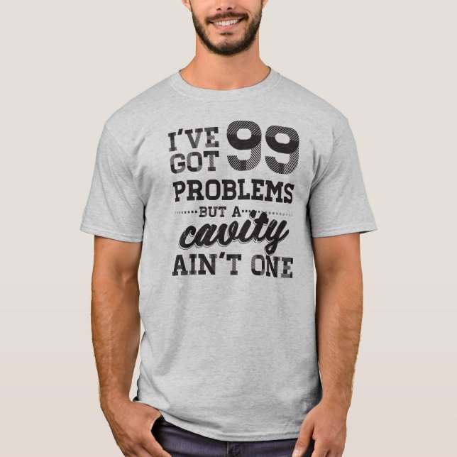 T-shirt 99 problemas dentais (Frente)