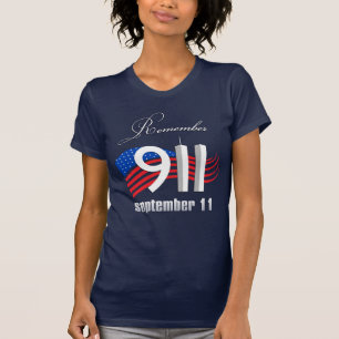 T-shirt 9/11 recorde o 11 de setembro - Tshirt dos azuis
