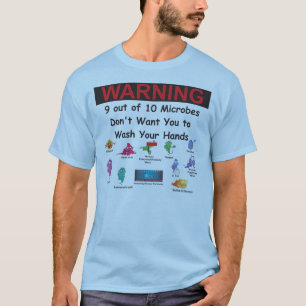 T-shirt 9 de 10 micróbios não o queira…