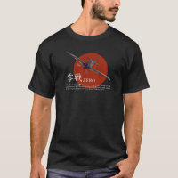 T-shirt "A6M zero" da arte da aviação