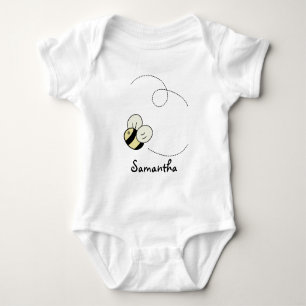 T-shirt A abelha bonito feliz Bumble o Creeper do bebê da