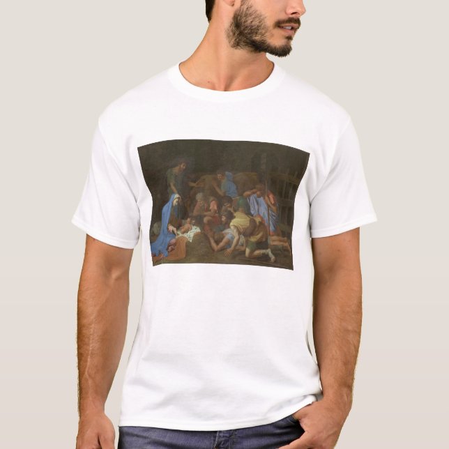 T-shirt A adoração dos pastores cerca de 1653 (Frente)