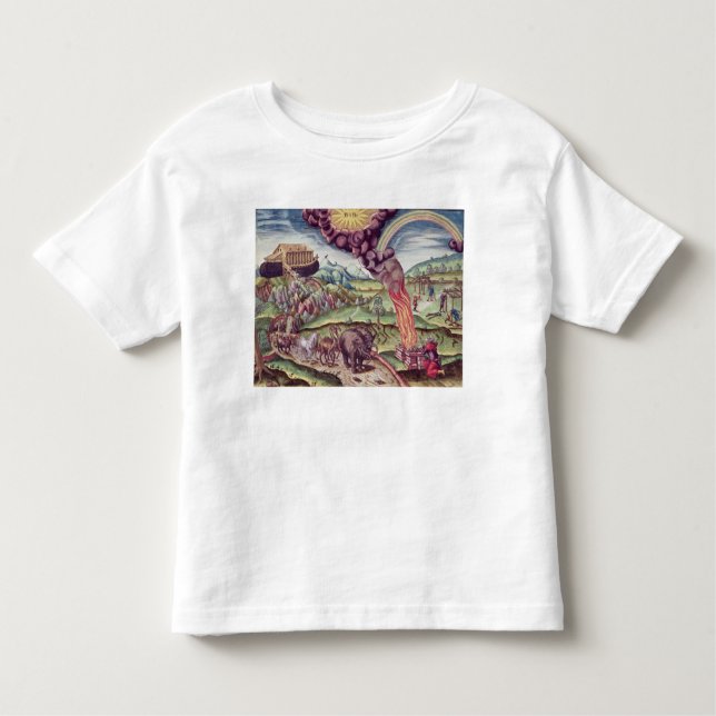 T-shirt A arca de Noah, ilustração 'de Narratio Brevis (Frente)