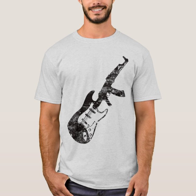 T-shirt A arma de Gibson (nenhum texto) (Frente)