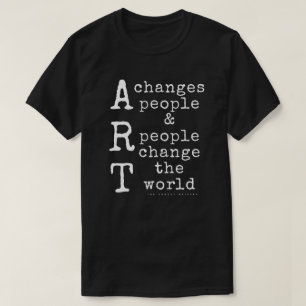 T-shirt A arte muda as pessoas (escuras)
