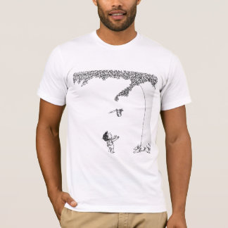 T-shirt a árvore de cobertura