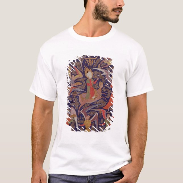 T-shirt A ascensão do profeta Mohammed, persa (Frente)