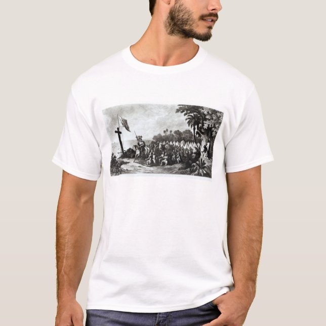 T-shirt A aterragem em Tampa Bay (Frente)