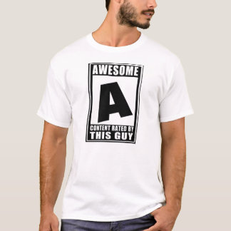 T-shirt A avaliado para impressionante