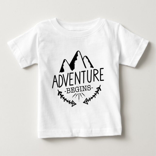 T-shirt A aventura começa (Frente)