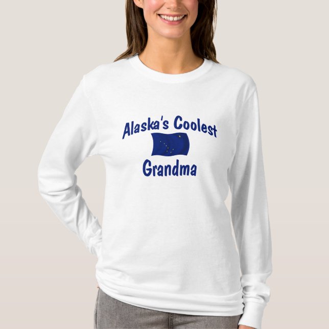 T-shirt A avó a mais fresca de Alaska (Frente)