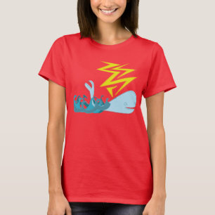 T-shirt a baleia do relâmpago