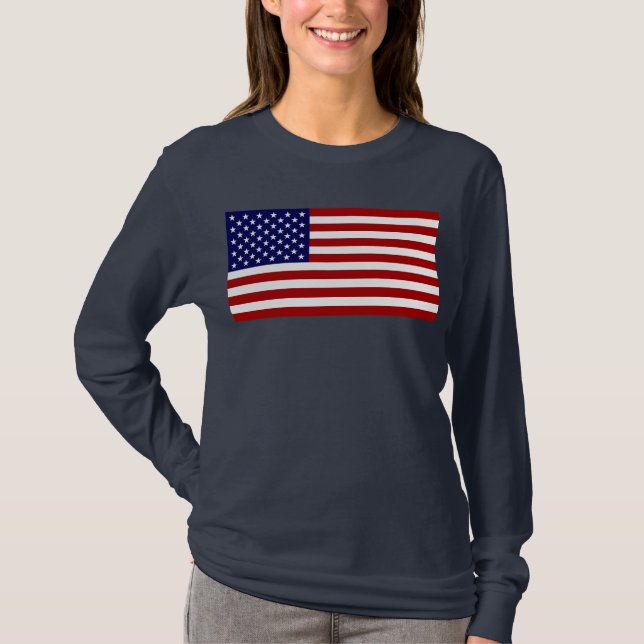 T-shirt A bandeira americana (Frente)
