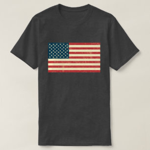 T-shirt A bandeira americana desvaneceu-se