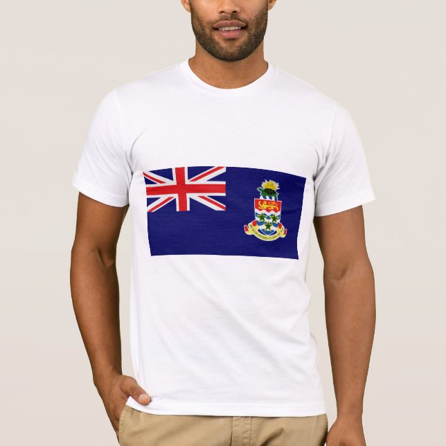 T-shirt A bandeira de ilha de caimão (Frente)