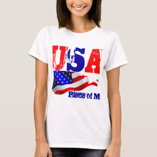 T-shirt A bandeira dos Estados Unidos da América