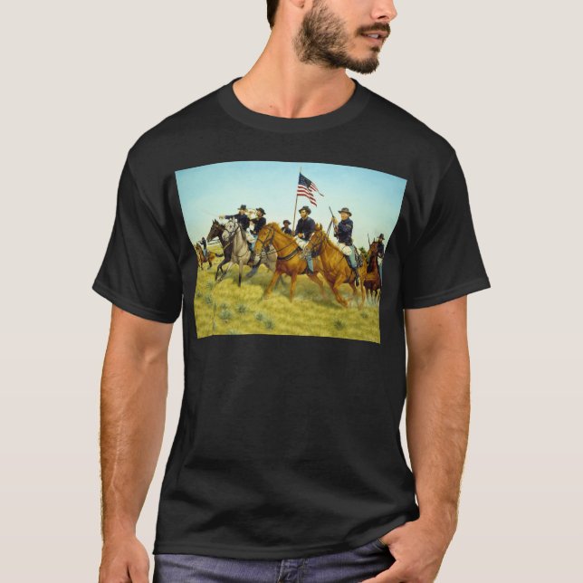 T-shirt A Batalha de Prairie Dog Creek por Ralph Heinz (Frente)