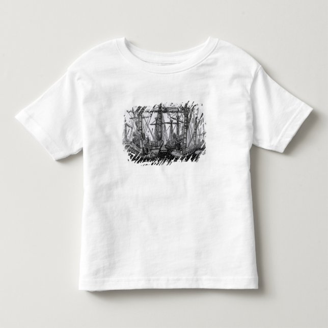 T-shirt A batalha de Zonchio em 1499 (Frente)