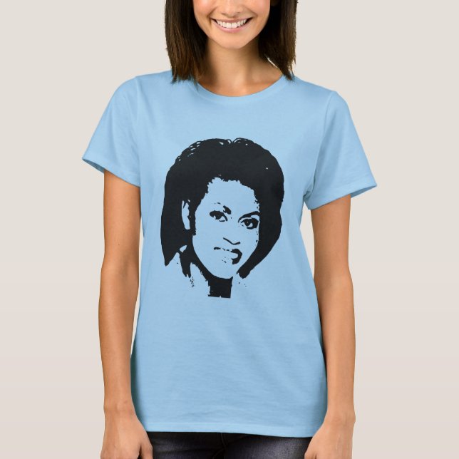 T-shirt A bela face de Michelle Obama (Frente)