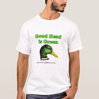 T-shirt a boa cabeça é verde