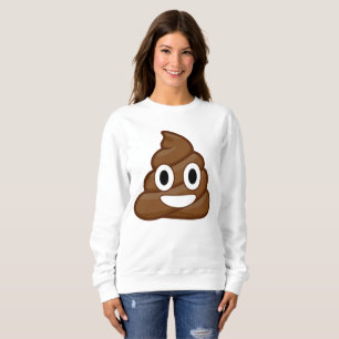 T-shirt a camisola das mulheres do emoji do tombadilho