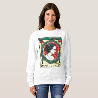T-shirt A camisola das mulheres do Natal do solstício de