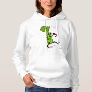 T-shirt A camisola encapuçado das mulheres Lusty do aipo