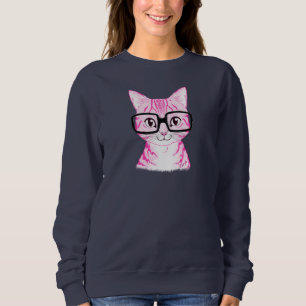 T-shirt A camisola mão original das mulheres Nerdy tirada