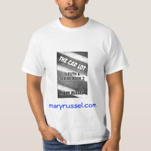 T-shirt a capa do livro do lote do carro