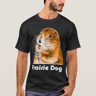 T-shirt a cara de cão de pradaria (2)