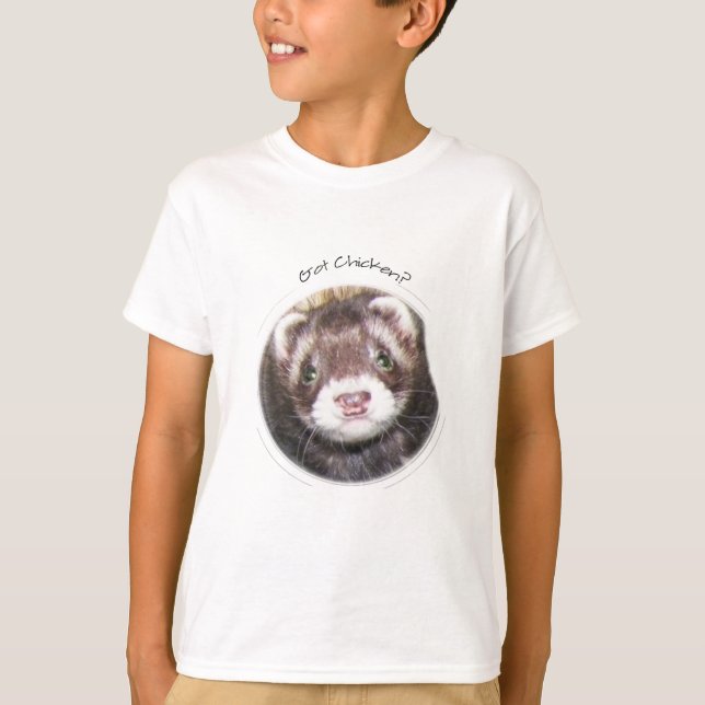 T-shirt A Cara De Ferret Tem Frango? (Frente)