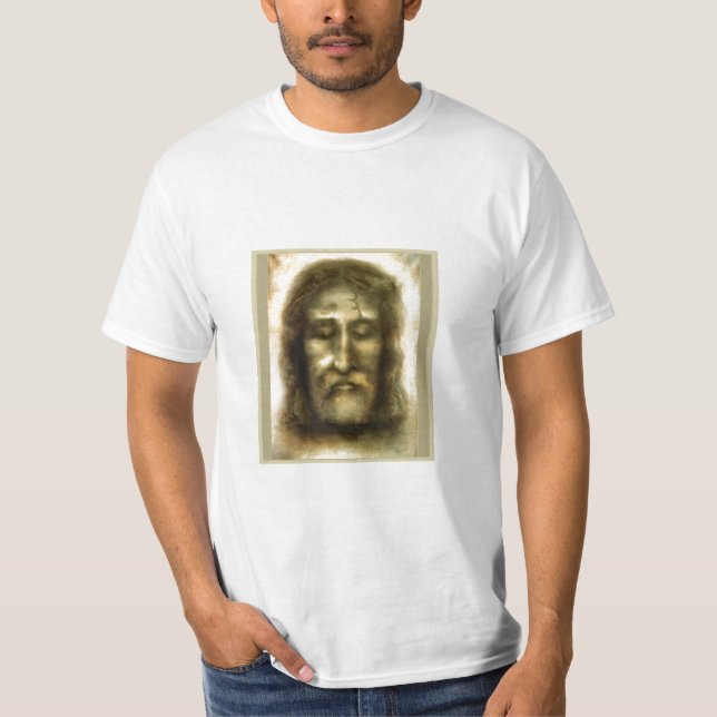 T-shirt A cara santamente de Jesus (Frente)