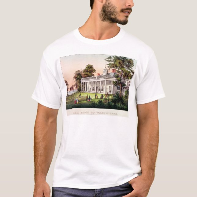 T-shirt A casa de George Washington (Frente)