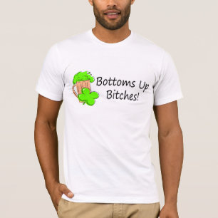 T-shirt A cerveja assenta-se acima