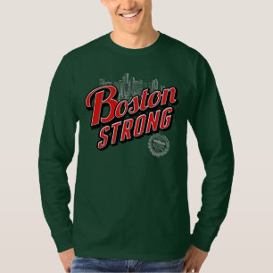 T-shirt A cidade de Boston forte recorda