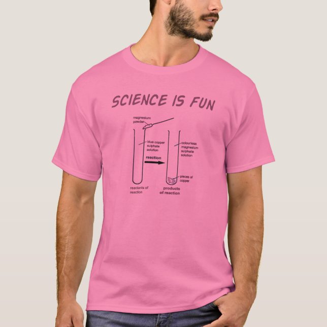 T-shirt a ciência é divertimento (Frente)
