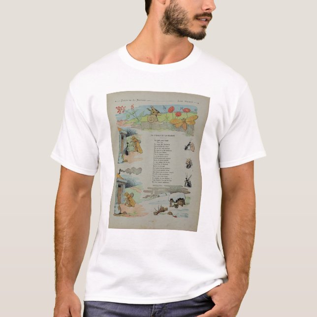 T-shirt A cigarra e a formiga das fábulas (Frente)