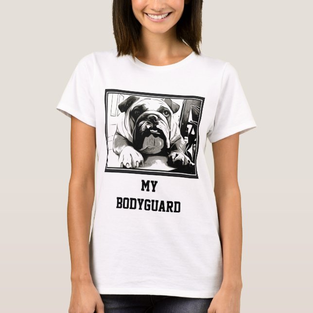 T-shirt "A coleção do buldogue inglês" (Frente)