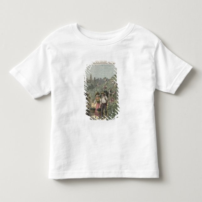 T-shirt A colheita do vinho (Frente)