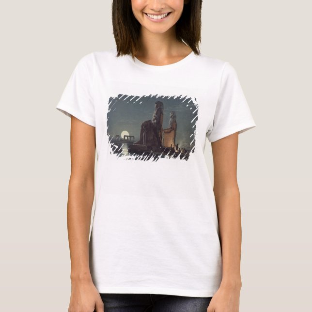 T-shirt A Colose da Memnon, Thebes, um dos 24 ilustrados (Frente)
