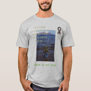 T-shirt A consciência do autismo, 1 em 150… ajuda por