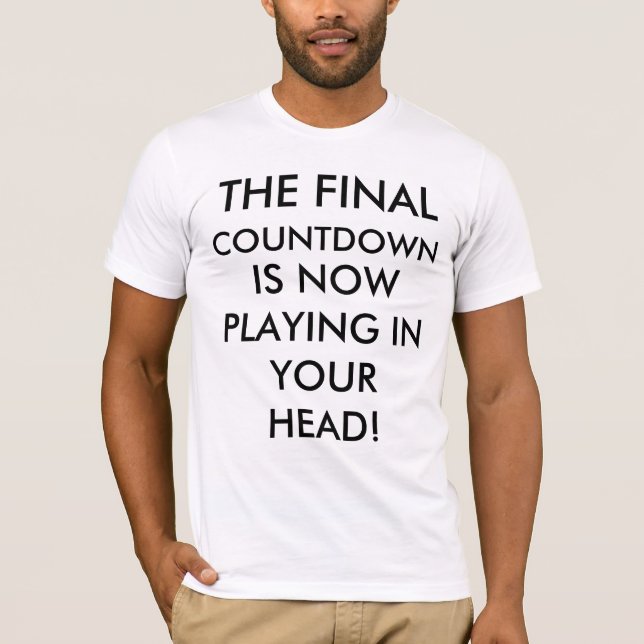 T-shirt A contagem regressiva final (Frente)