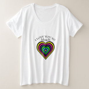 T-shirt A cor do arco-íris descasca eu te amo o cervo do