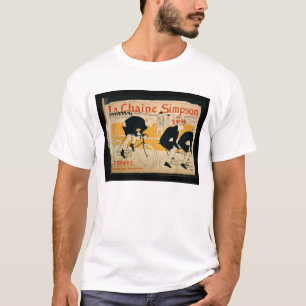 T-shirt "A corrente de Simpson", Paris (litho da cor)