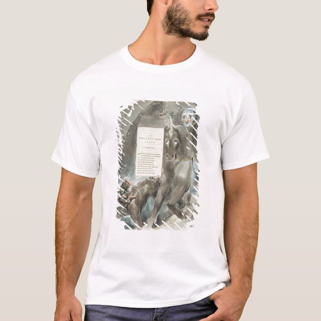 T-shirt A descida de Odin, um ode, 'dos poemas do Th (Frente)
