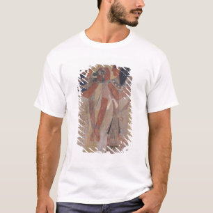T-shirt A deusa Hathor que coloca o colar mágico