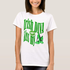 T-shirt A diva irlandesa beija meus calçados